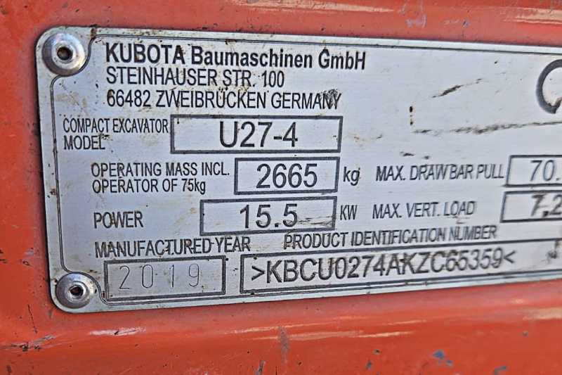 OmecoHub - Immagine KUBOTA U27-4